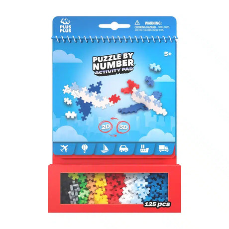 Jednostka strażacka plus plus puzzle z numerami samolotów