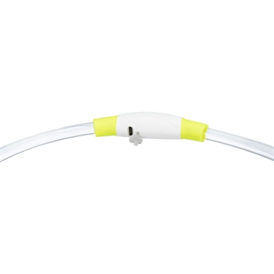 Trixie świecąca obroża Lampa błyskowa USB z możliwością ładowania TPU, zielona