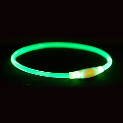 Trixie świecąca obroża Lampa błyskowa USB z możliwością ładowania, TPU, multi