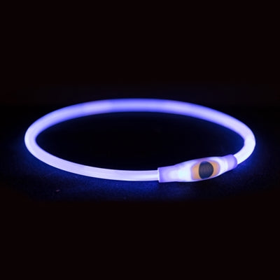 Trixie świecąca obroża Lampa błyskowa USB z możliwością ładowania, TPU, multi