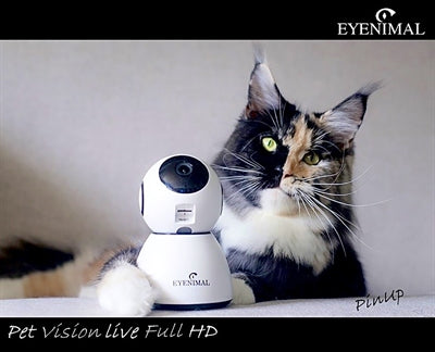 Kamera HD na żywo Eyenimal Pet Vision z detekcją dźwięku