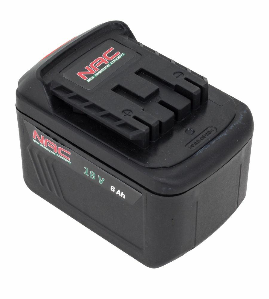 Nac batterij 18 v b18-60-s 6,0ah