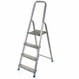 Awtools aluminiumladder 150kg 4 vrijstaande stappen