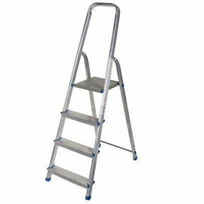 Awtools aluminiumladder 150kg 4 vrijstaande stappen