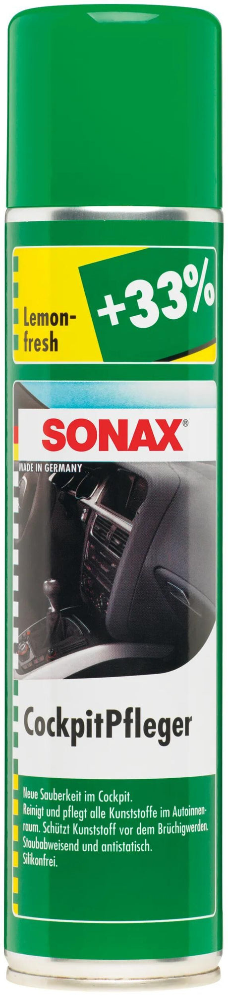 Sonax środek do konserwacji tworzyw sztucznych pielęgnacja kokpitu pielęgnacja kokpitu 400 ml świeżość cytryny