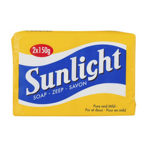 Mydło słoneczne w kostce 2x150gr, czyste, łagodne
