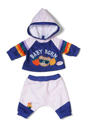 Baby born joggingpak blauw 43cm
