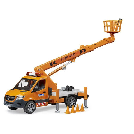 Bruder ciężarówka Mercedes-Benz Sprinter z platformą roboczą