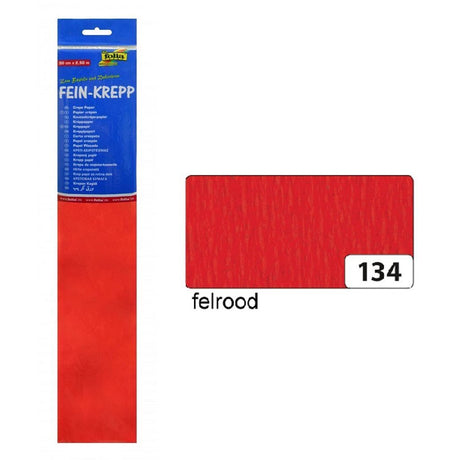 Papier krepowy Folia fo-822134 50cmx2,5m 10-krotnie czerwony
