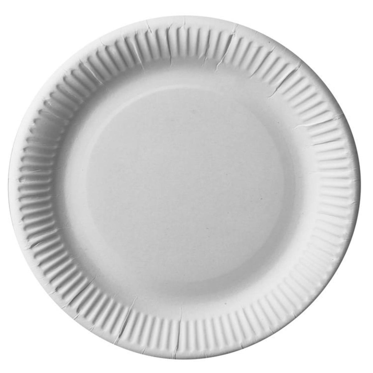 Papstar borden karton, rond ø23cm wit pak a 12 stuks