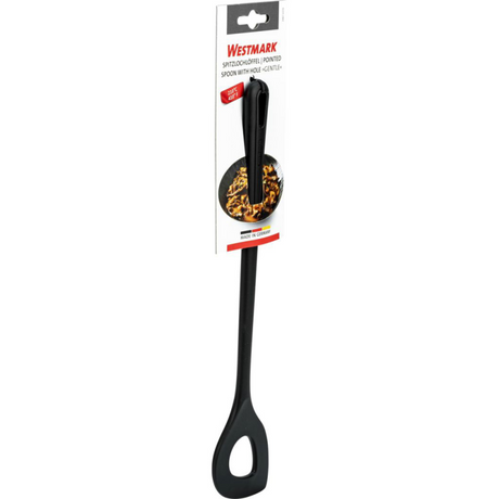 Westmark spiczasta łyżka do mieszania z otworem, długość: 30 cm, delikatna, czarna, 28872270