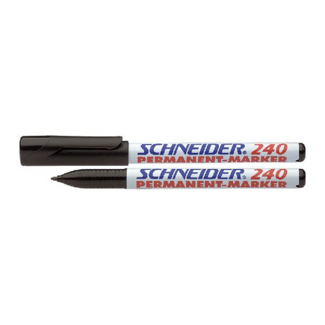 Marker Schneider maxx 240 permanentny, okrągły, czarny. pudełko 10 sztuk