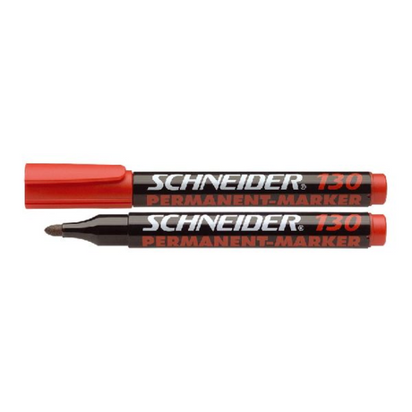 Przybory do pisania Schneider Marker permanentny Schneider - maxx 130 - okrągła końcówka - kolor pisania czerwony - pudełko 10 sztuk