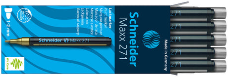 Marker lakierniczy Schneider maxx 271 1-2mm srebrny 10 sztuk