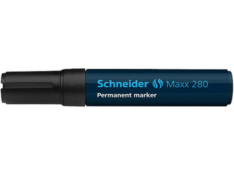 Marker Schneider permanentny 280 dłutowy czarny 5 szt