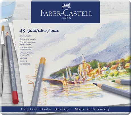 Kredka akwarelowa Faber-castell - goldfaber - puszka 48 sztuk - fc-114648