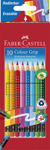 Ołówek Faber Castell FC-116613 Faber-Castel Grip 2001 Piórnik zmazywalny 10 sztuk