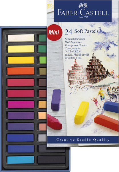 Kreda pastelowa Faber-castell - połowa długości - 24 sztuki - fc-128224