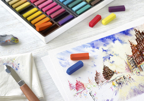 Kreda pastelowa Faber-castell Faber Castell - połowa długości - 72 sztuki - fc-128272