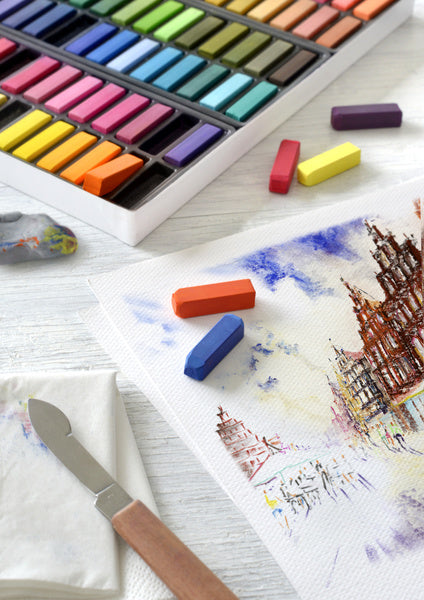 Kreda pastelowa Faber-castell Faber Castell - połowa długości - 72 sztuki - fc-128272