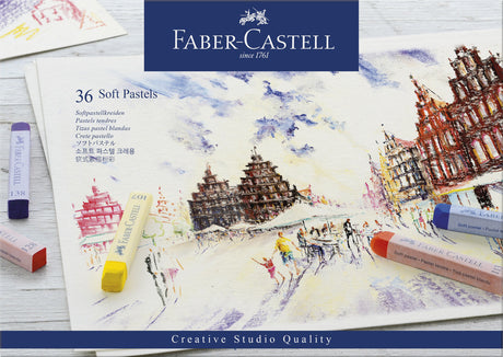 Faber castell fc-128336 pastelowy kredowy kreatywny studio miękki pastelowy 36-częściowy piórnik