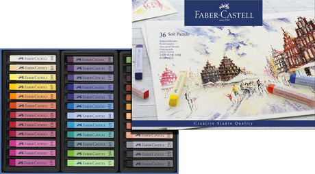 Faber castell fc-128336 pastelowy kredowy kreatywny studio miękki pastelowy 36-częściowy piórnik