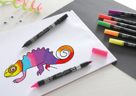 Pisaki Faber Castell FC-151109 duet neonowych kolorów w etui 10 sztuk