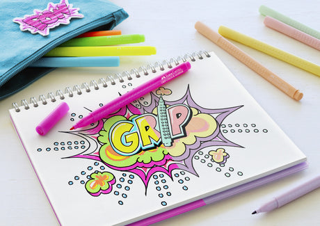 Flamastry faber castell fc-155312 neonowe i pastelowe 10 sztuk