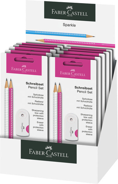 Zestaw do pisania Faber Castell FC-218495 Faber-Castell błyszczący biały różowy