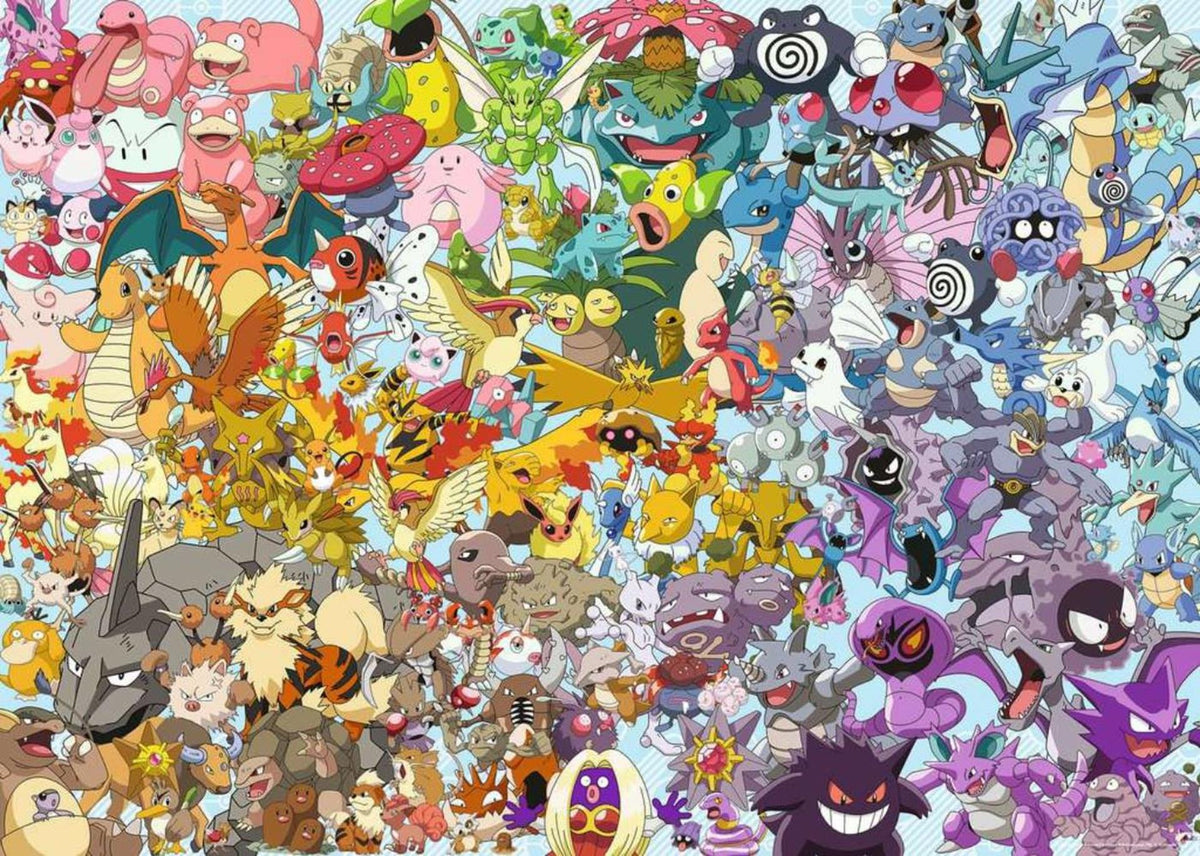 Ravensburger Jigsaw Puzzle Pokémon Postacie, 1000st.
