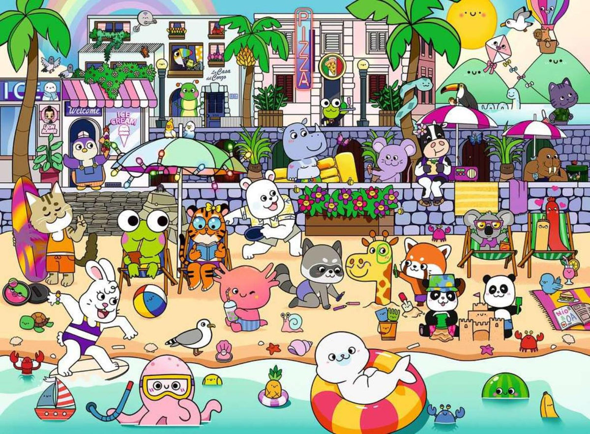 Ravensburger puzzel - xxl stukken - kinderen - waterkant plezier - kinderpuzzel 150 xxl stukjes - vanaf 7 jaar