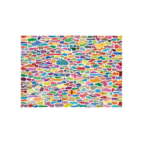 Ravensburger – 387 psów, jeden kot – układanka – 1000 elementów
