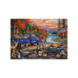 Ravensburger – jezioro o zachodzie słońca – układanka – 300 elementów