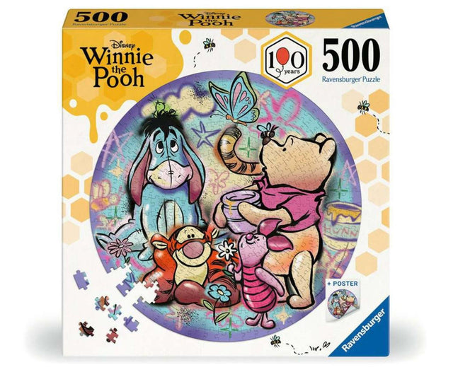 Ravensburger ronde puzzel winnie the pooh, circular - 500 stukjes