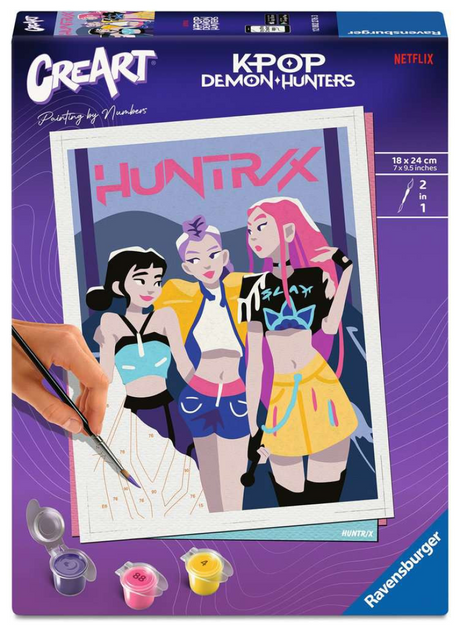 Ravensburger - Creart - Paint by Numbers - Kpop Demon Hunters Hunter X