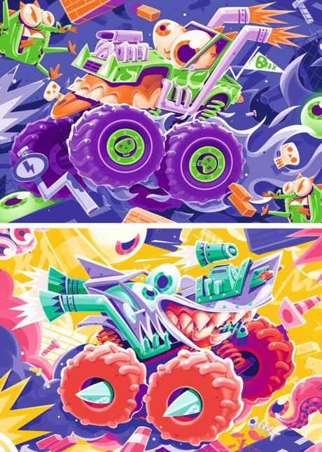 Ravensburger puzzelset monster trucks - 2 puzzels van 24 stukjes