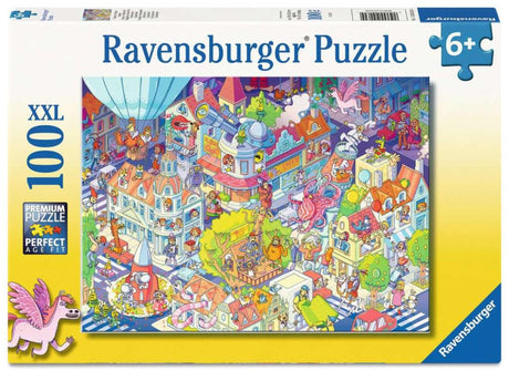 Ravensburger xxl-puzzel a day in chaosville - 100 stukjes