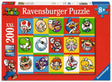 Ravensburger xxl-puzzel super mario character collection - 200 stukjes