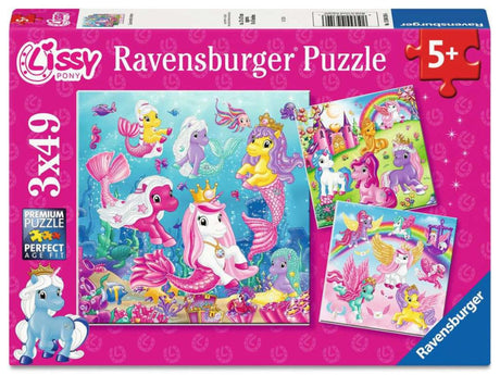 Ravensburger puzzelset magical worlds - 3 puzzels van 49 stukjes