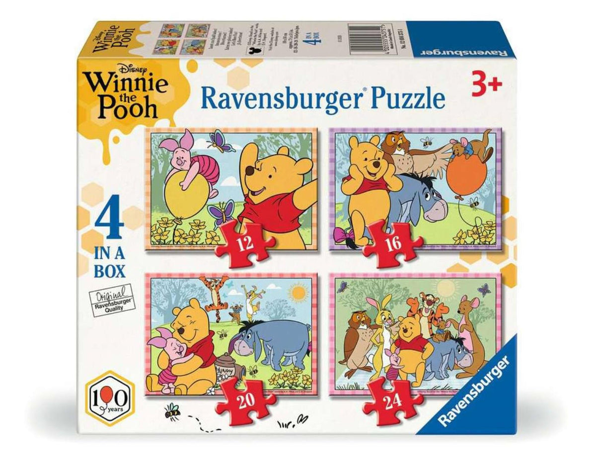 Ravensburger puzzelset winnie the pooh - 4 puzzels van 12, 16, 20 en 24 stukjes