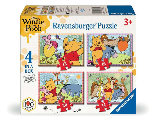 Ravensburger puzzelset winnie the pooh - 4 puzzels van 12, 16, 20 en 24 stukjes
