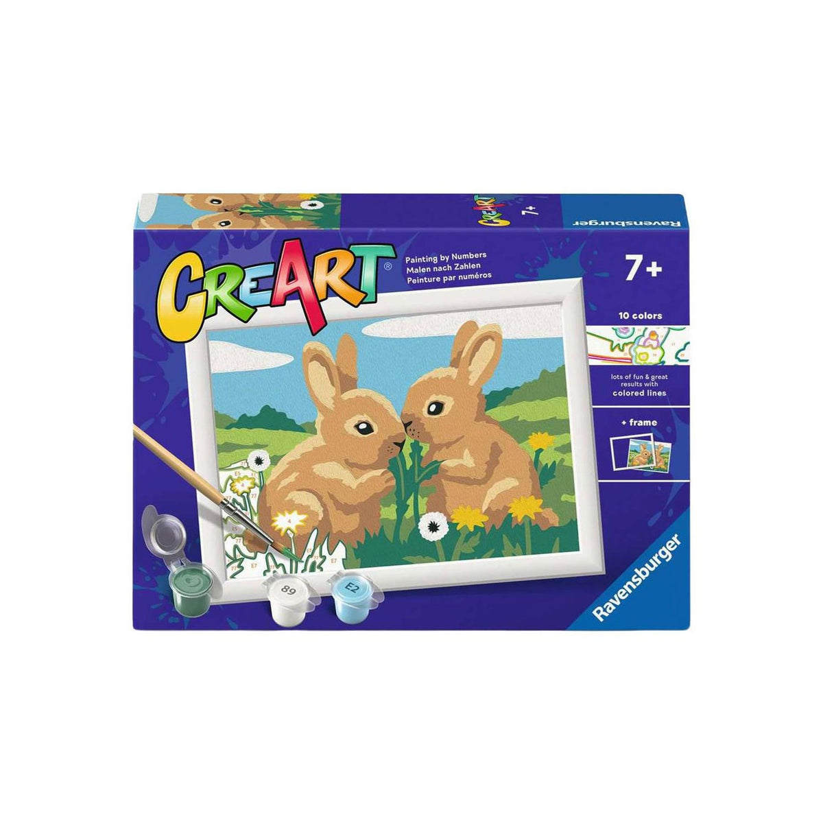 Ravensburger – creart: bunny friends – malowanie po numerach