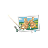 Ravensburger – creart: bunny friends – malowanie po numerach