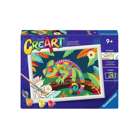 Farba Ravensburger Creart według numerów - kameleon