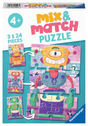 Ravensburger puzzel 3x24 stukjes schattige robots