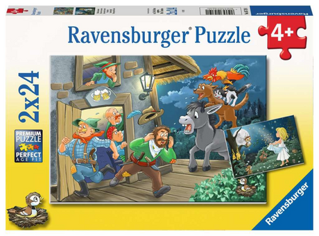Puzzle Ravensburger bajki - układanka - 2x24 elementy