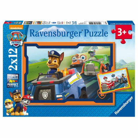 Psi patrol Ravensburgera w akcji - 2 x 12 elementów - puzzle dla dzieci