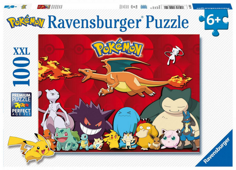 Puzzle pokemon Ravensburger - układanka - 100 sztuk XXL