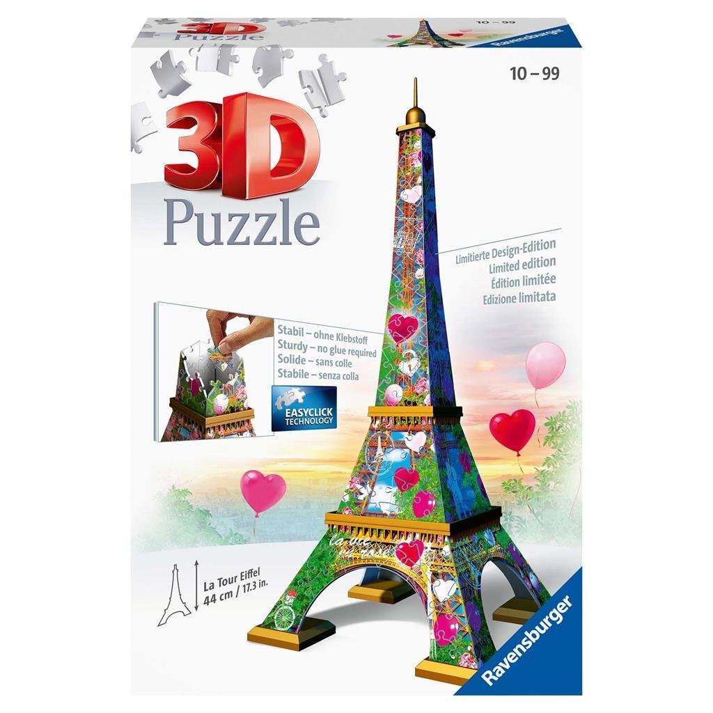 Puzzle Ravensburger 3D z limitowanej edycji Wieża Eiffla 216 elementów