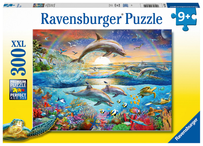 Puzzle Ravensburger Raj delfinów - układanka - 300 elementów